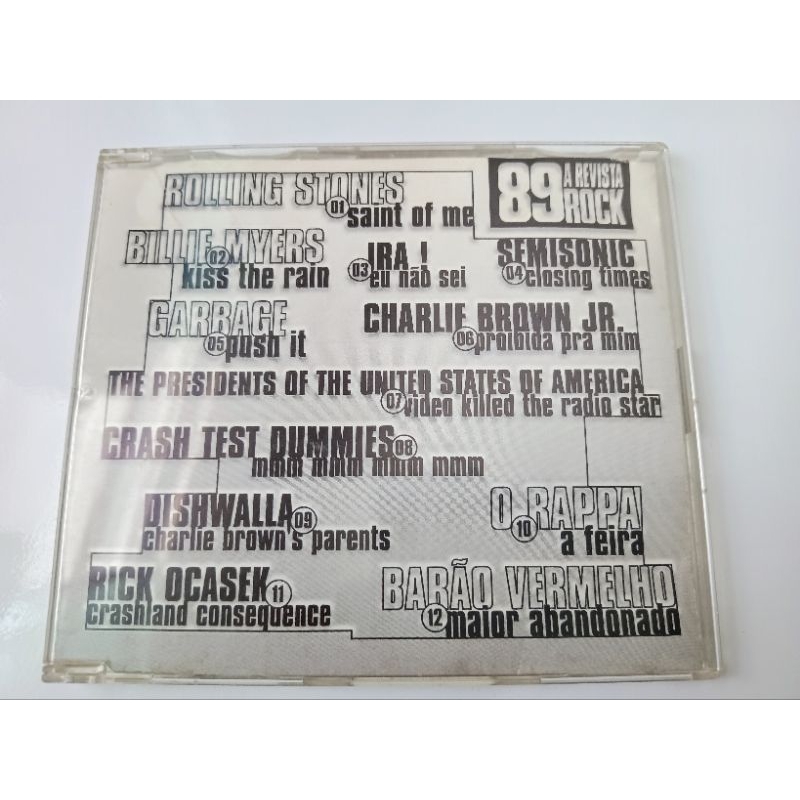 CD 89 A Revista Rock 5 - Ira!, Rolling Stones, O Rappa, Garbage, Em Excelente Estado