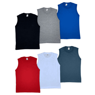 Kit 5 Regatas Infantil Menino Lisa Cores Sortidas em Oferta na Shopee