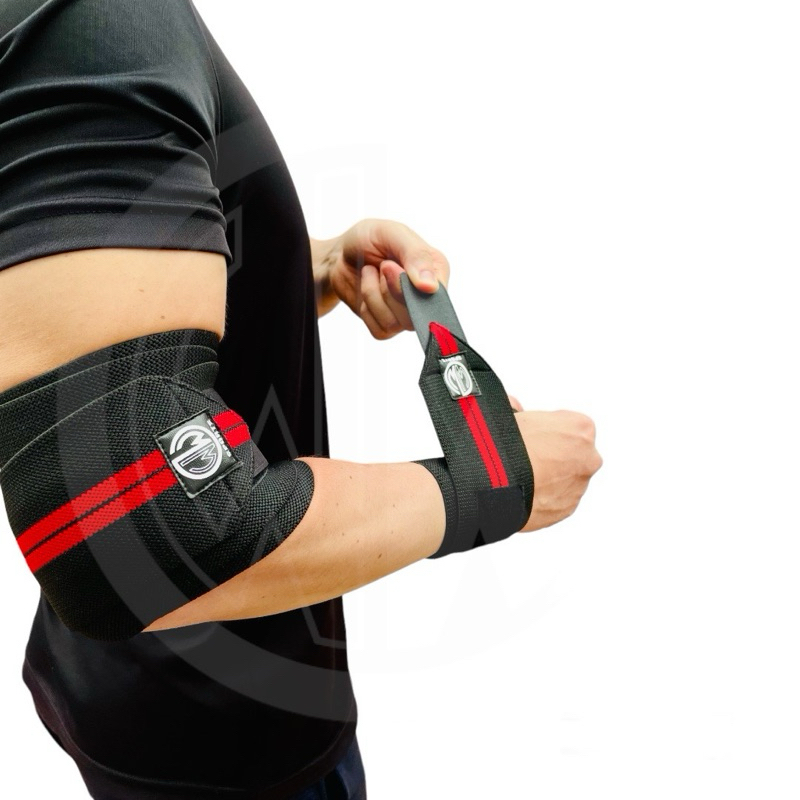 Kit Munhequeira e Cotoveleira Profissional Faixa De Punho Faixa De Cotovelo Academia PREMIUM em Oferta na Shopee