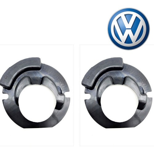 Par Calço da Mola Dianteira Original Volkswagen Fox Up Gol Polo Voyage Saveiro Spacefox