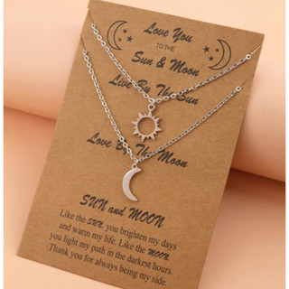 Kit colar/ colar sol e lua/ colar casal/ colar amizade