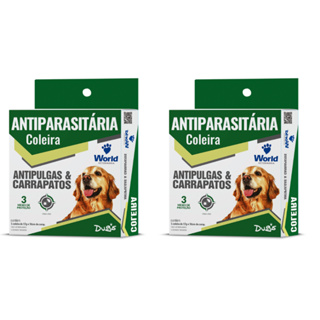 Kit 2 Coleira para cachorro Anti Pulgas Carrapatos em Oferta na Shopee