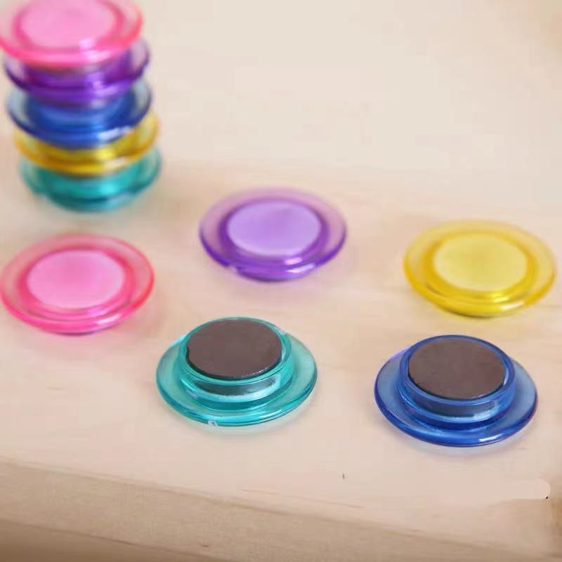 Kit Imã Bottom Colorido Para Pendurar Avisos Em Geladeira Ou Quadro Metálico