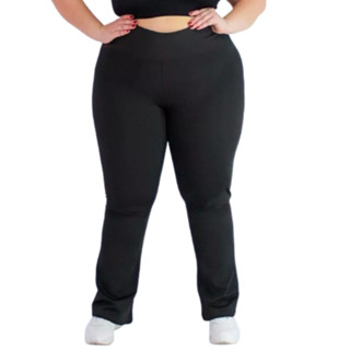 Calça Bailarina Feminina Plus Size Calça Flare Boca De Sino
