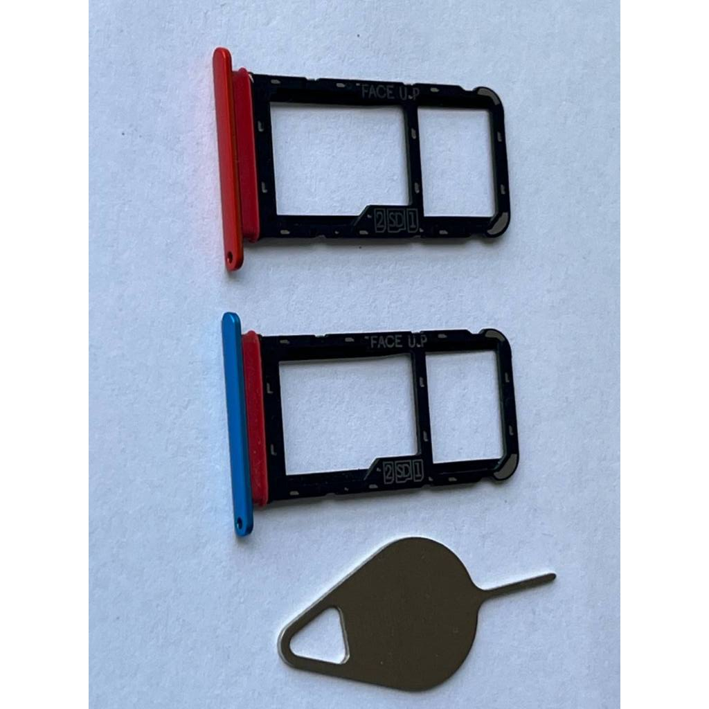 Gaveta de Chip Gavetinha Chip + Chave removedora Para Moto E7 power Azul Morrom