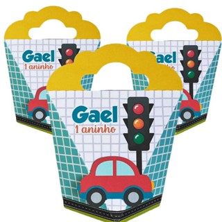 10 Triangulove personalizada tema Carros, transporte, trânsito- kit festa - lembrancinha infantil em Oferta na Shopee