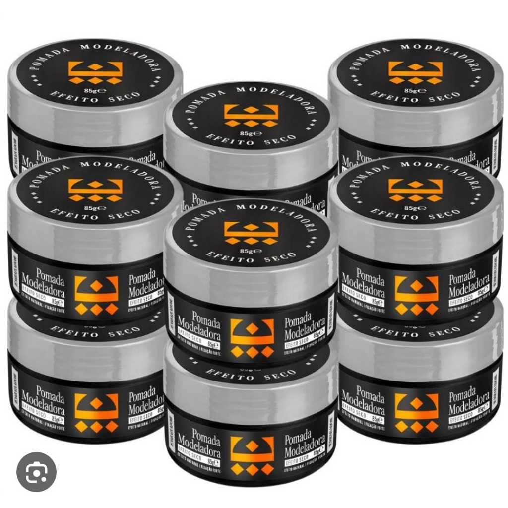 Kit 12 Pomada para Cabelo Efeito Seco Embaixador 85g em Oferta na Shopee