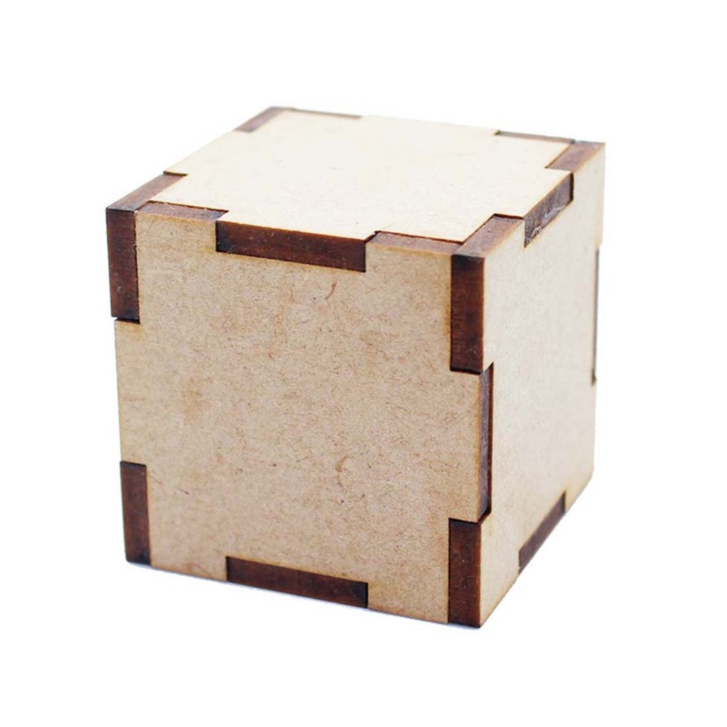 Kit 40 mini dado cubo 5 cm bloquinho mdf cru caixinha mini painel quadro cenario