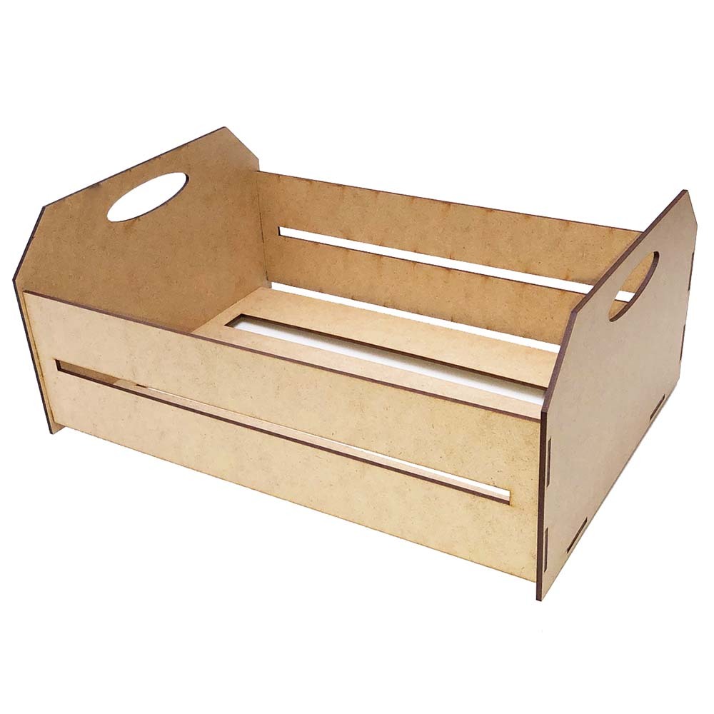 Kit 25 mini caixote caixotinho feira 10cm mdf cru cestinha lebrancinha fazendinha country mães pais