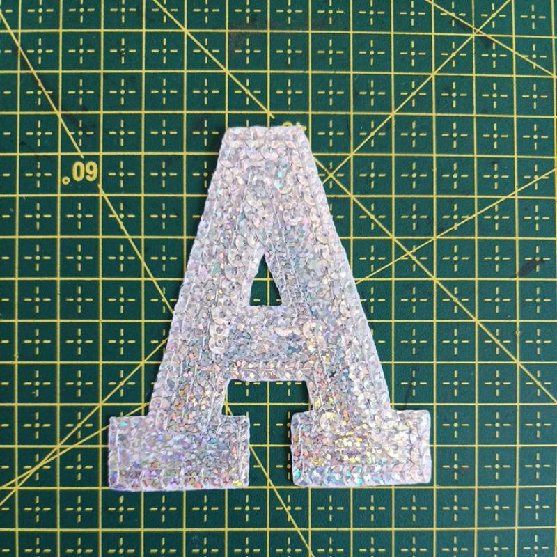 Patch bordado termocolante letras Grande alfabeto paete