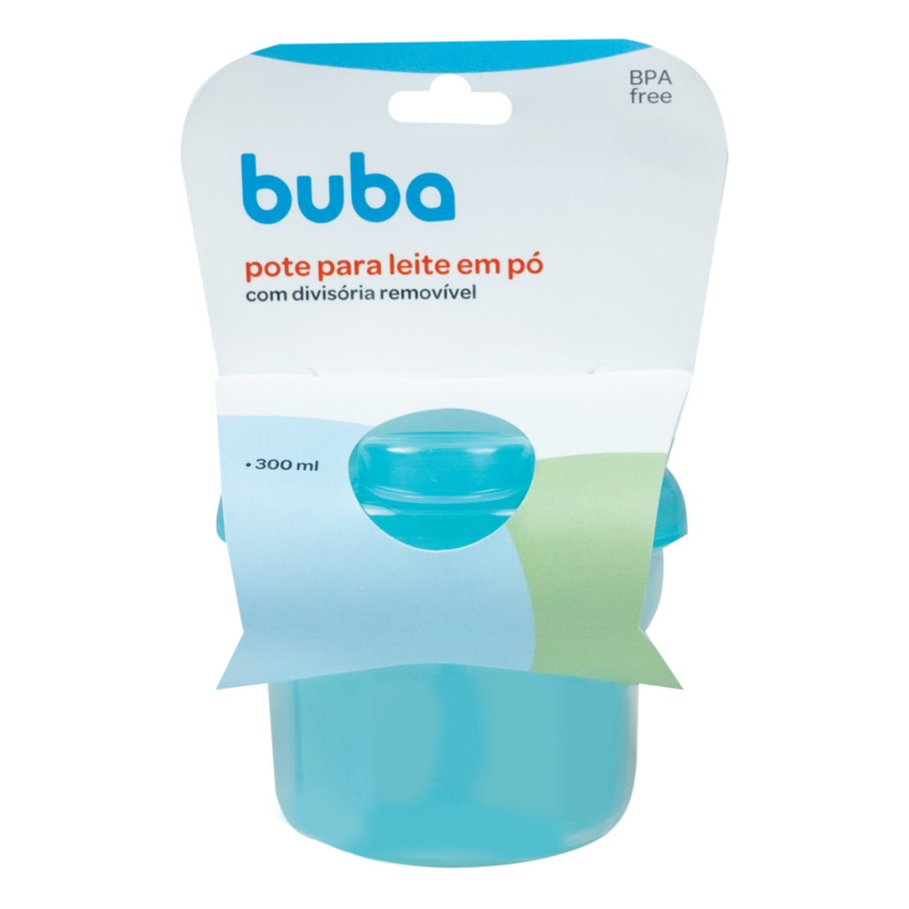 Pote para leite em pó com divisória removível - Buba - Alimentação - praticidade - viagem - portátil