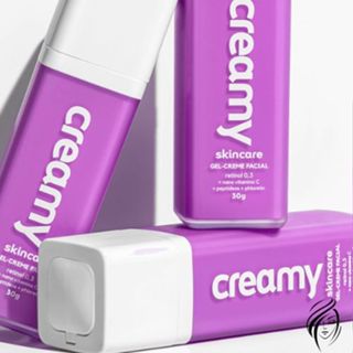 Gel Creme Retinol Redutor de Rugas Profundas e Poros Dilatados Creamy Skin Care - Creme de tratamento anti-idade intensivo