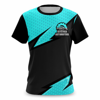 Camiseta Estética Automotiva Blue Uniforme