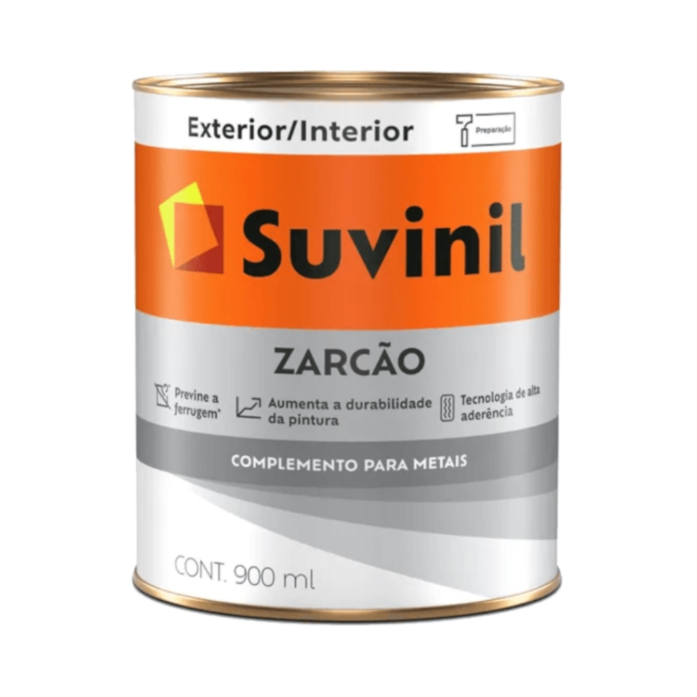 Zarcão Suvinil 900ml Fundo Anti Ferrugem Para Ferro E Metais
