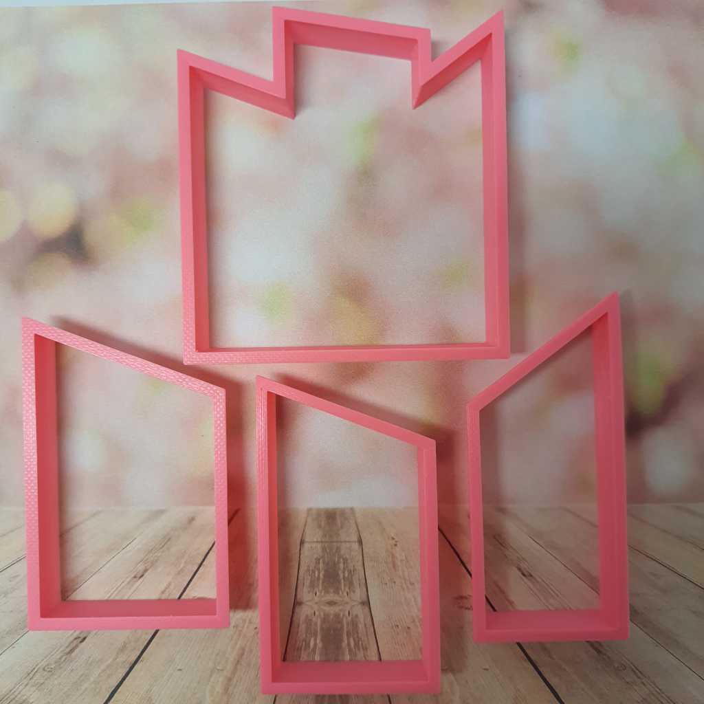 Cortador Moldura Formas Geométricas 3 Opções pasta americana em Oferta na Shopee