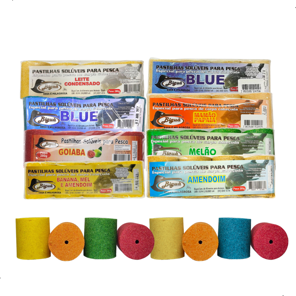 Pastilha de Pesca Para Carpa Cabeçuda Solúvel 280g Biguá - Sports & Outdoors
