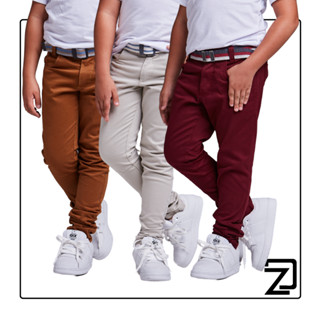Kit 3 Calças Jeans Sarja Infantil Masculina