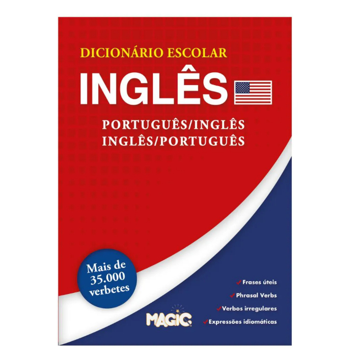 Dicionário Escolar Inglês Off Set, muito bom, atual, pronta entrega, Novo....compre sem medo