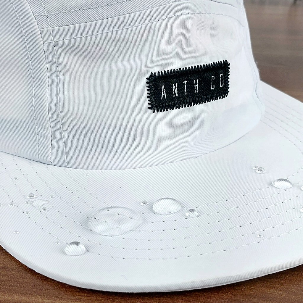 Bonés Five Panel Aba Reta Impermeável Fitão Strapback Anth Co Original Premium 5 Panel Skatista Five Painel Preto Branco Liso Moda Skate Streetwear High Tactel — imagem 2 de 2