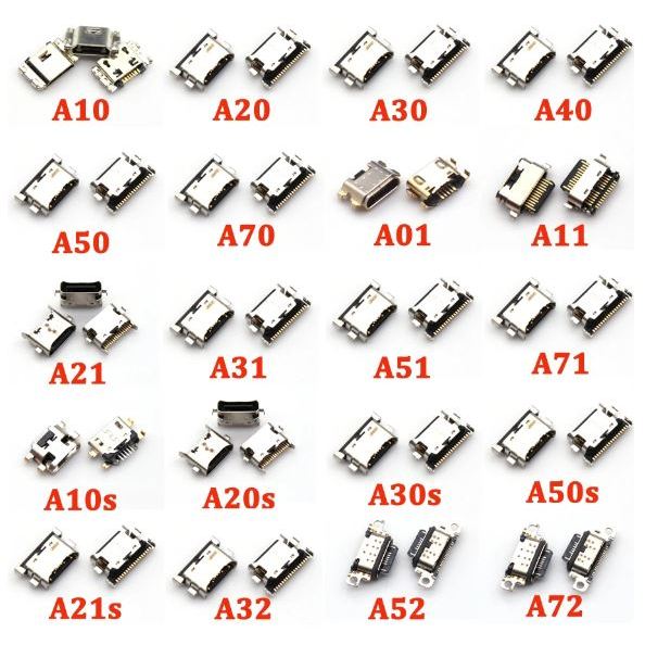 kits 10pcs Conector Solto de carregamento USB, carregador para (J5 PRIME J7 PRIME A10) (A20, A30, A50, A70, A31 ,A21s A21 , A32,A51, A30s, A50s,) , (A01 /K12), A11, (A52, A72)