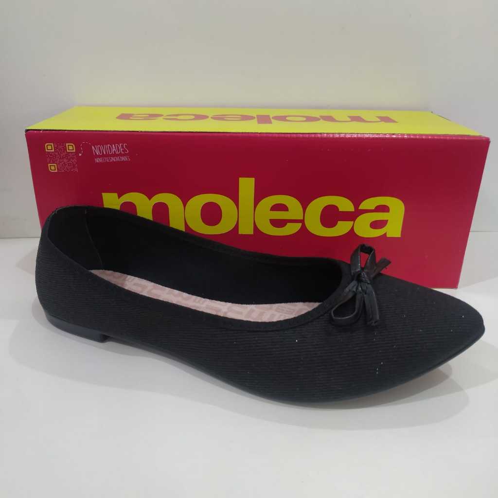 Sapatilha Adulto Bico Preto Gliter 5727115 - Moleca