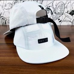 Bonés Five Panel Aba Reta Impermeável Fitão Strapback Anth Co Original Premium 5 Panel Skatista Five Painel Preto Branco Liso Moda Skate Streetwear High Tactel