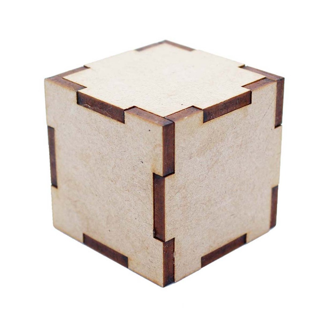 Kit 24 mini cubo dado 5 cm mdf cru decoração caixinha quadrinho cenario festa bebê