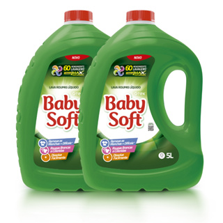 Kit 2 Lava Roupas Liq Baby Soft Verde 5L em Oferta na Shopee