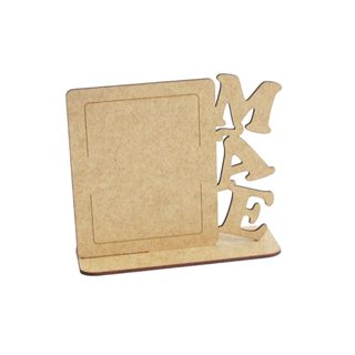 Mini porta retrato dia das mães em MDF cru para lembrancinhas escolares em Oferta na Shopee