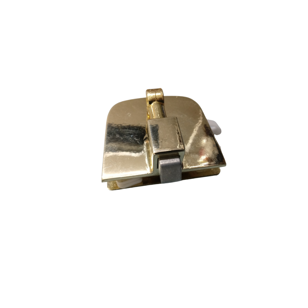 1523 Trinco Central Para Basculante De Vidro Cor Dourado