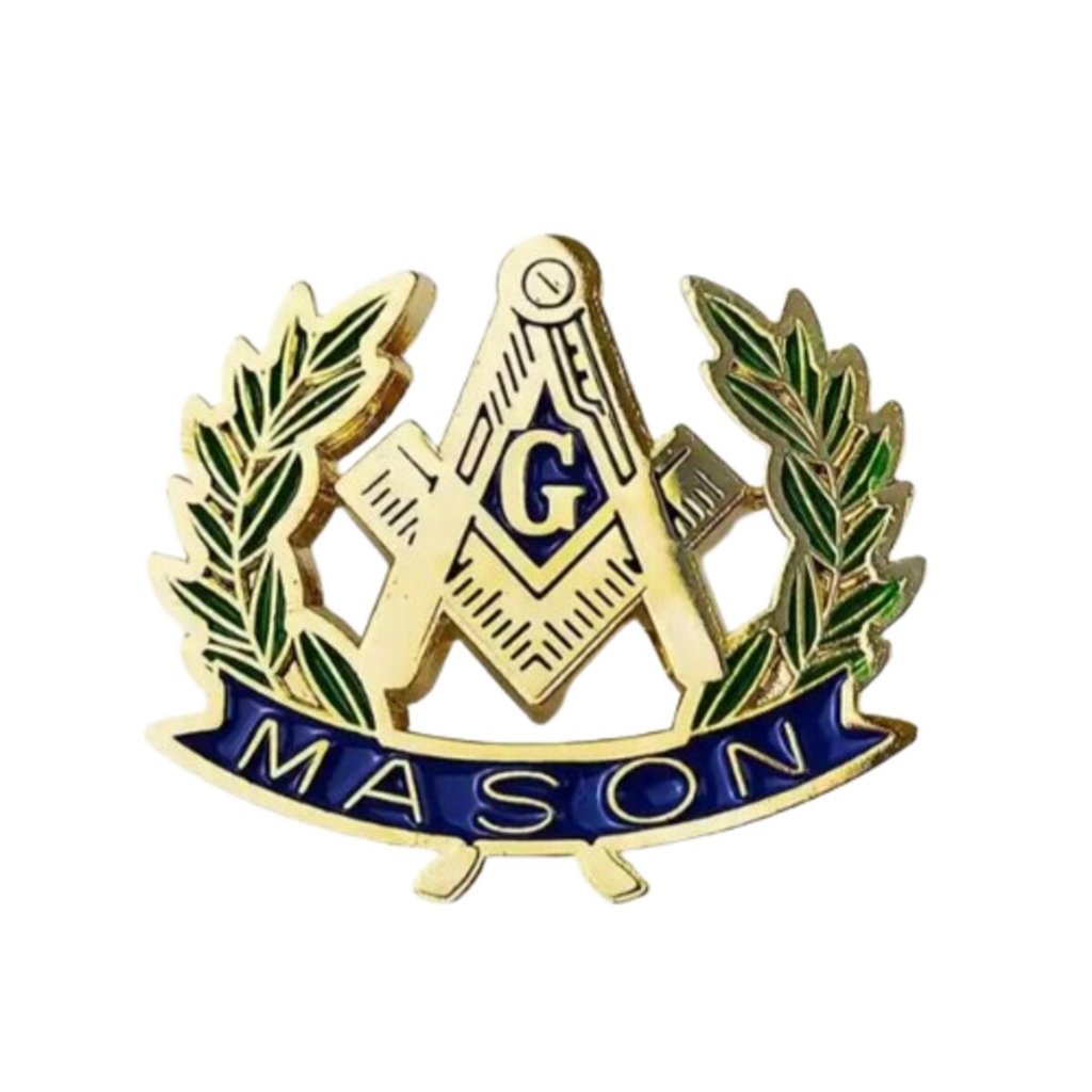 Botton Pin Folha De Acácia Maçonaria Maçom Demolay Templário