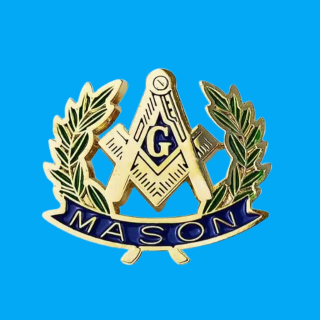 Pin Botton Maçonaria Maçom Templário Demolay Folha De Acácia