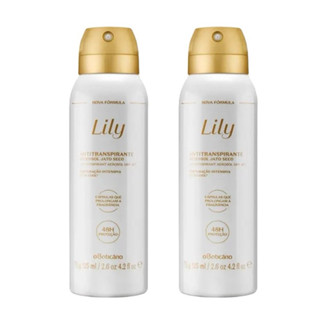 kit 2 Antitranspirante Aerossol Lily O Boticário