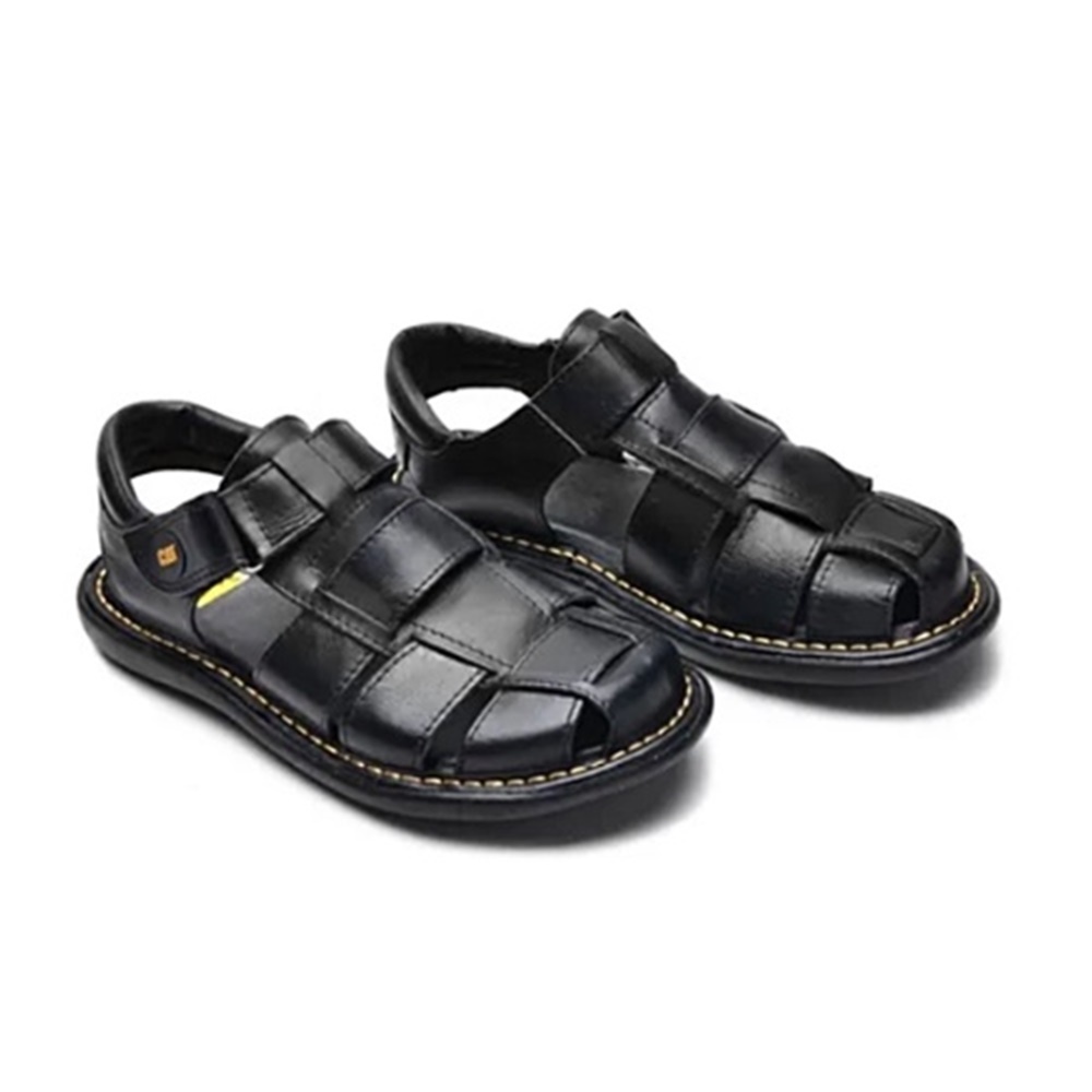 Sandália couro caterpillar franciscana masculina