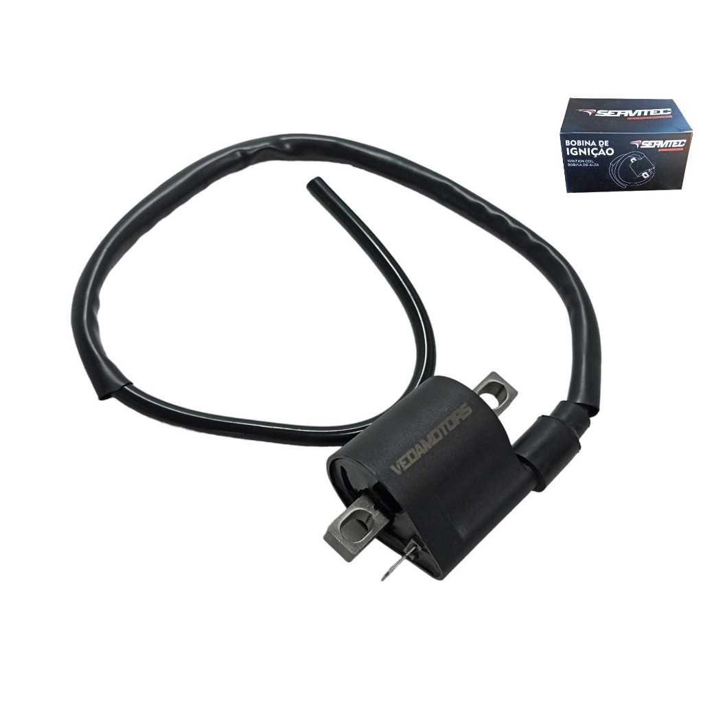 Bobina Ignição Cg 125 Ml 1985 a 1988 Crypton 105 1997 a 2005 Hunter 125 2004 a 2009 Zig 100 10 a 12 em Oferta na Shopee