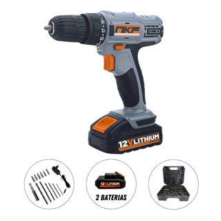 Furadeira Parafusadeira Maleta 13 Acessórios e 2 Baterias 12V FP12X2 NKF
