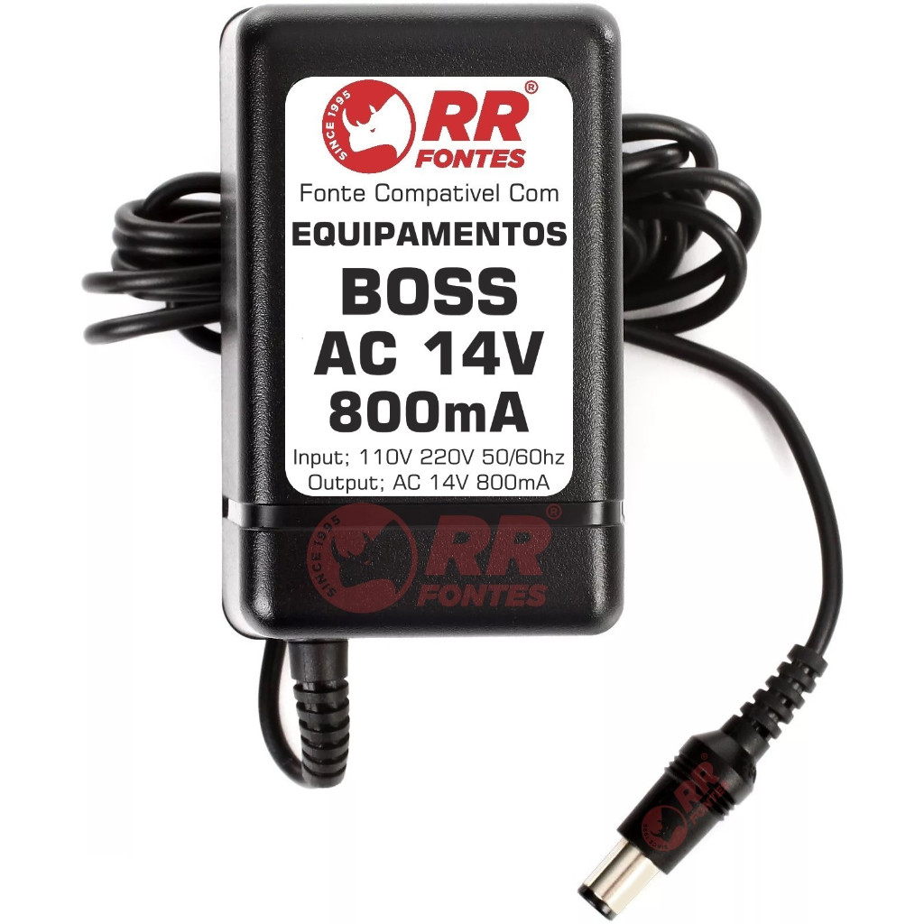 Fonte 14v 800ma Para Pedal Pedaleira Boss Gt6 Gt8 Gt-6  Gt-8 em Oferta na Shopee
