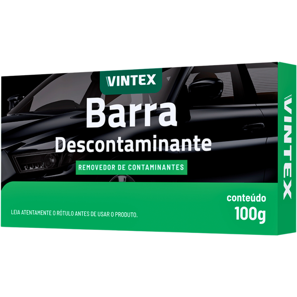 Clay Bar Descontamina Pintura Tira Tinta Remove Inseto Barra Vintex 100g Vintex