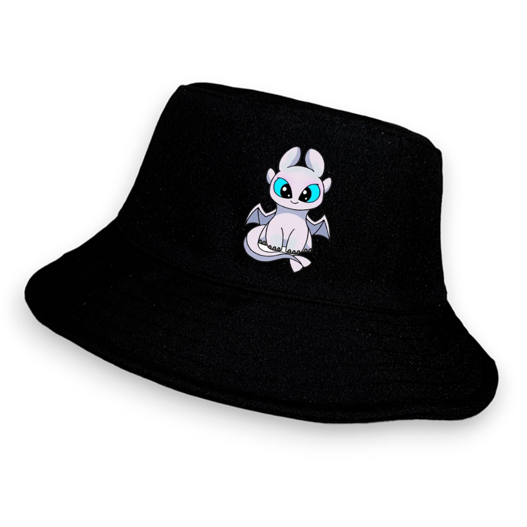 Bone Chapeu Bucket Hat Dragão Furia Da Luz Namorada Banguela Desenho Filme