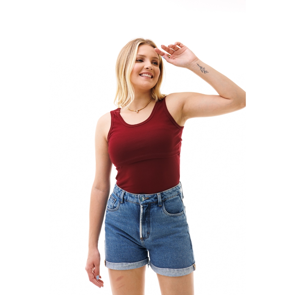 Blusa Para Amamentação Regata em Oferta na Shopee