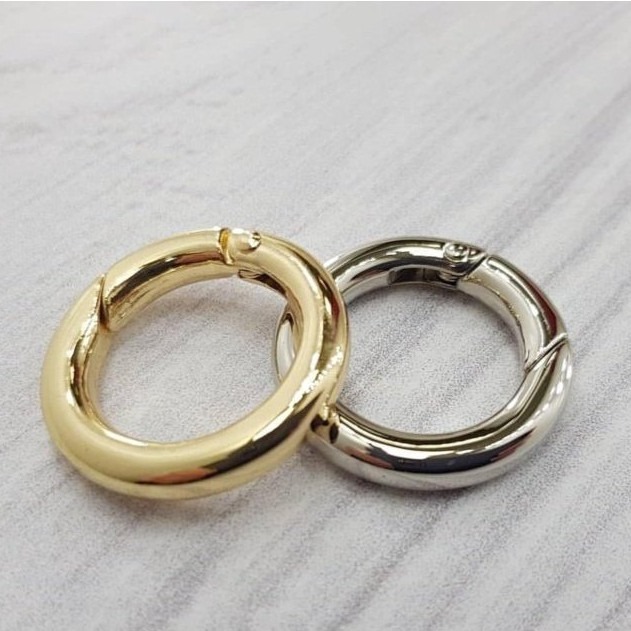 Kit 10 Argola Articulada Mosquetão 30mm e 18mm /bolsa / chaveiro/ coleira/ artesanato em geral