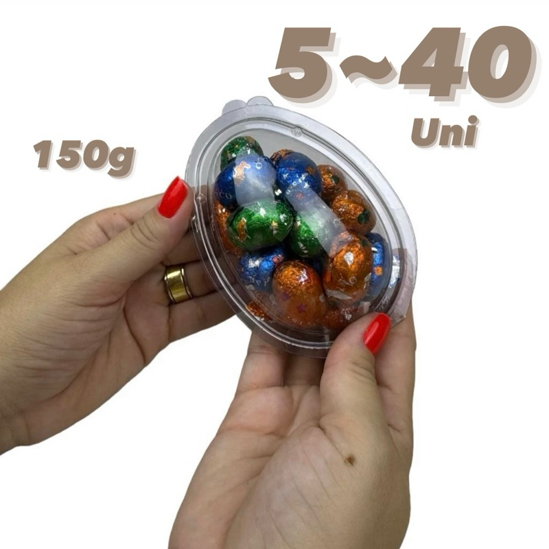 5~40 EMBALAGEM BLISTER OVO DE PÁSCOA 150 GR PASCOA 2024 FLIP em Oferta na Shopee