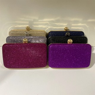 Bolsa de festa feminina com glitter carteira brilho para casamento M-862