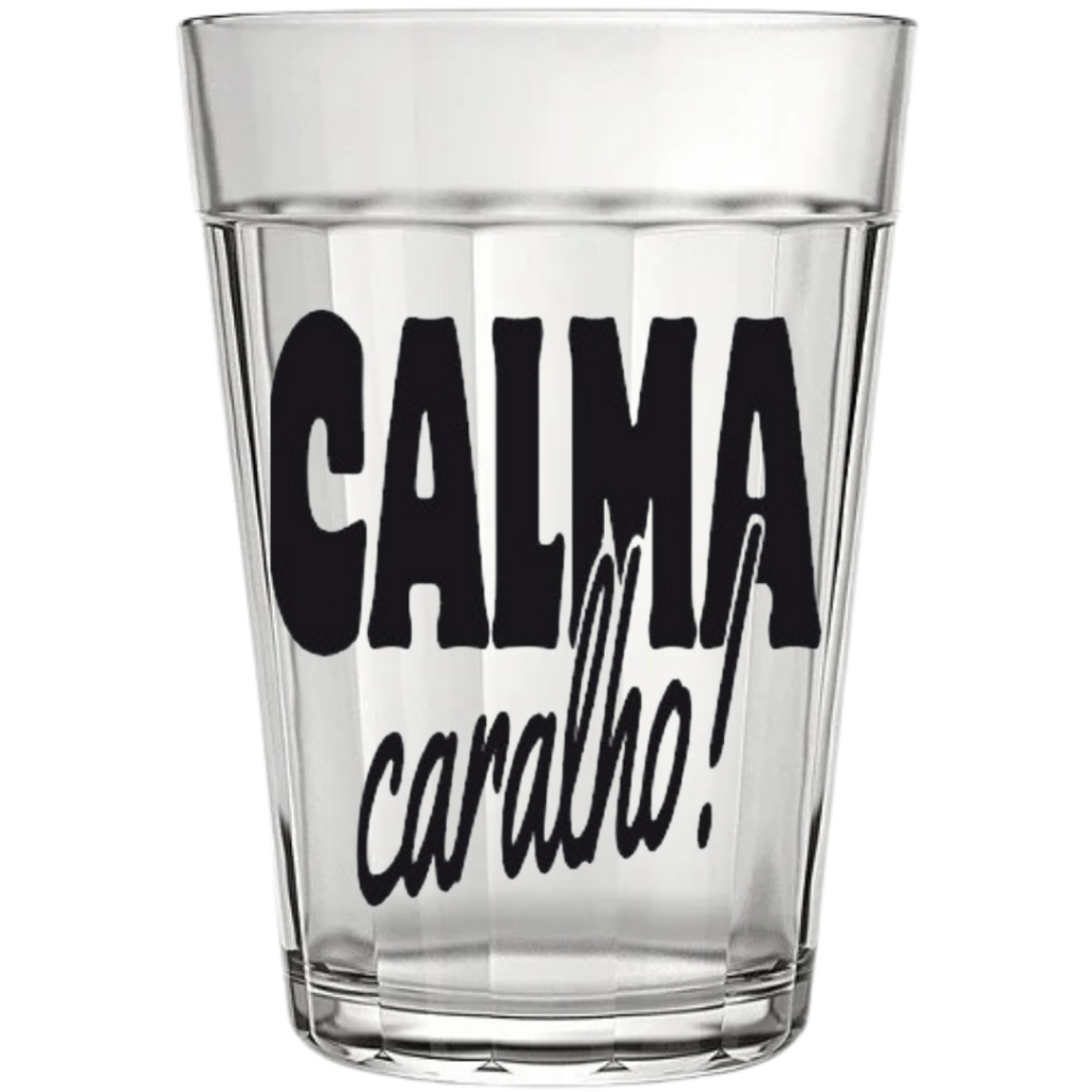Copo Americano Bar 190 ml Nadir Personalizada Calma Caralho