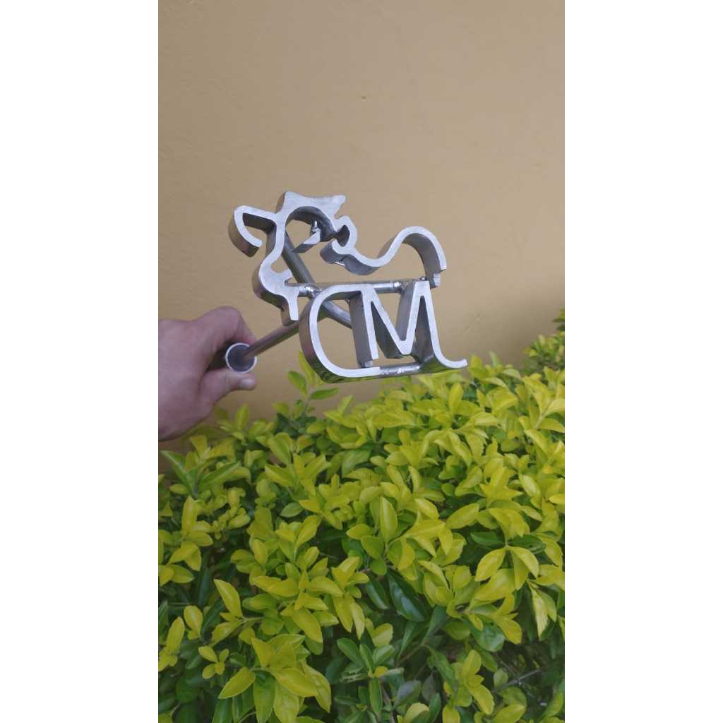 Marcador de Gado personalizado em Inox em Oferta na Shopee