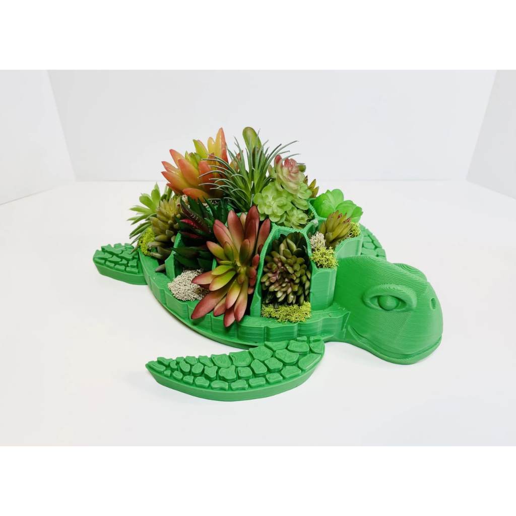 Vaso Tartaruga Para Planta Suculentas Alpiste Aquário Turtle Aquático