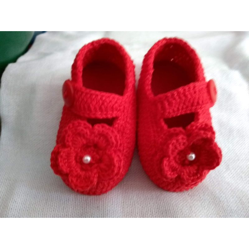 sandália de crochê para bebê/sapatinho RN/Minie sapatinho de bebê