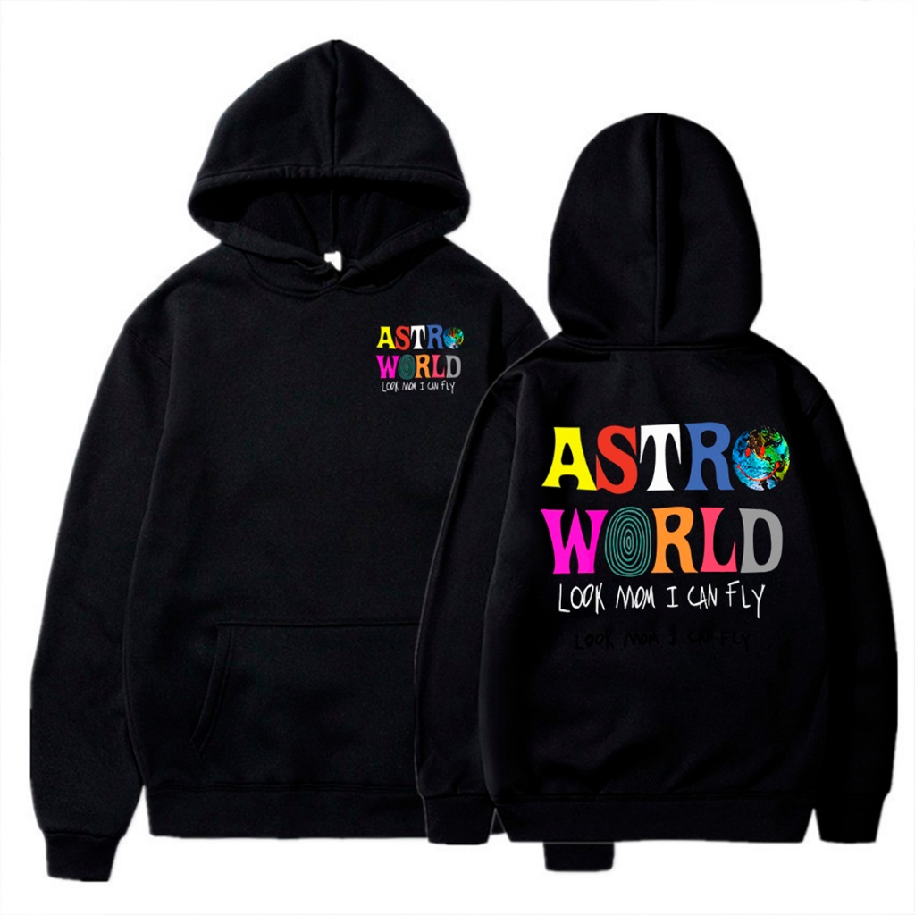 Blusa Moletom Canguru Com Capuz Astroworld Travis Álbum em Oferta na Shopee
