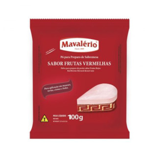 Pó Para Preparo Sobremesa Frutas vermelhas 100g Mavalério