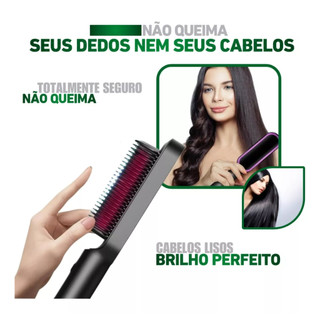 Escova Secadora 5 em 1: Seca, Alisa, Hidrata, Modela e Alinha  Elétrica Alisadora Secador Chapinha de Cabelos Escova Secadora Tipo TAIFF escova 5 em 1 qualidade premium TOP